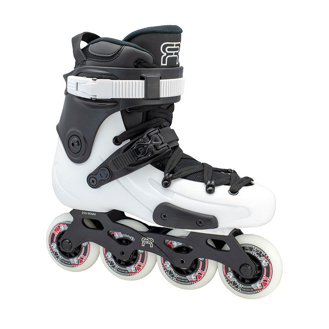 FR Skates FR3 80 - White Inline Rec Skates
