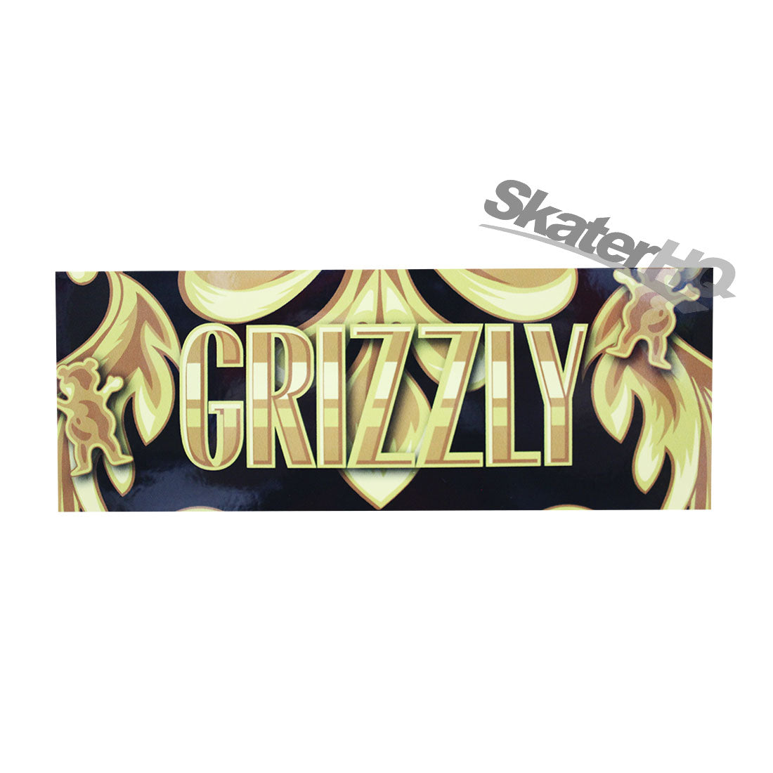 Grizzly Stamp Logo Gold Leaf Sticker Stickers