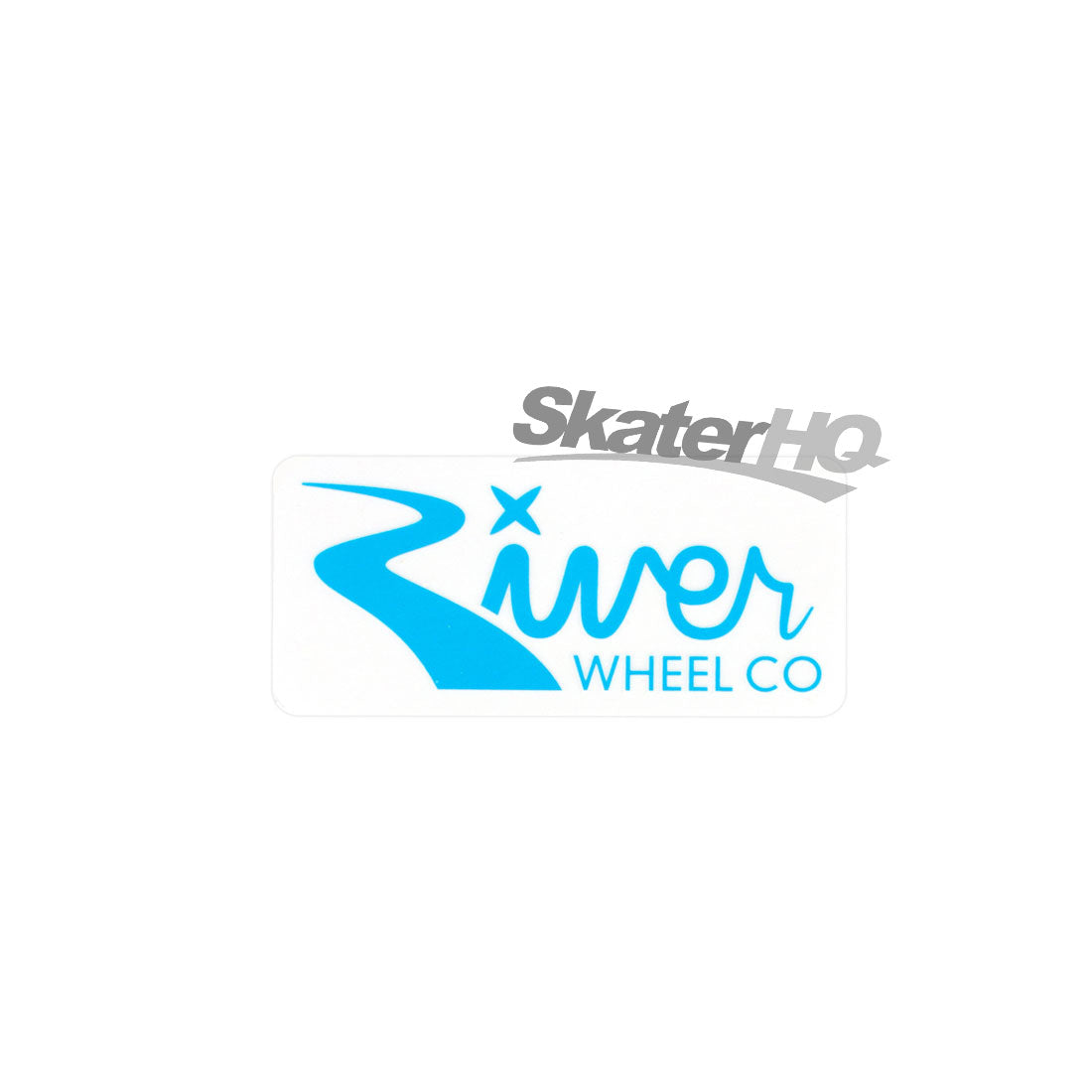 River Wheel Rectangle Sticker - Small Stickers