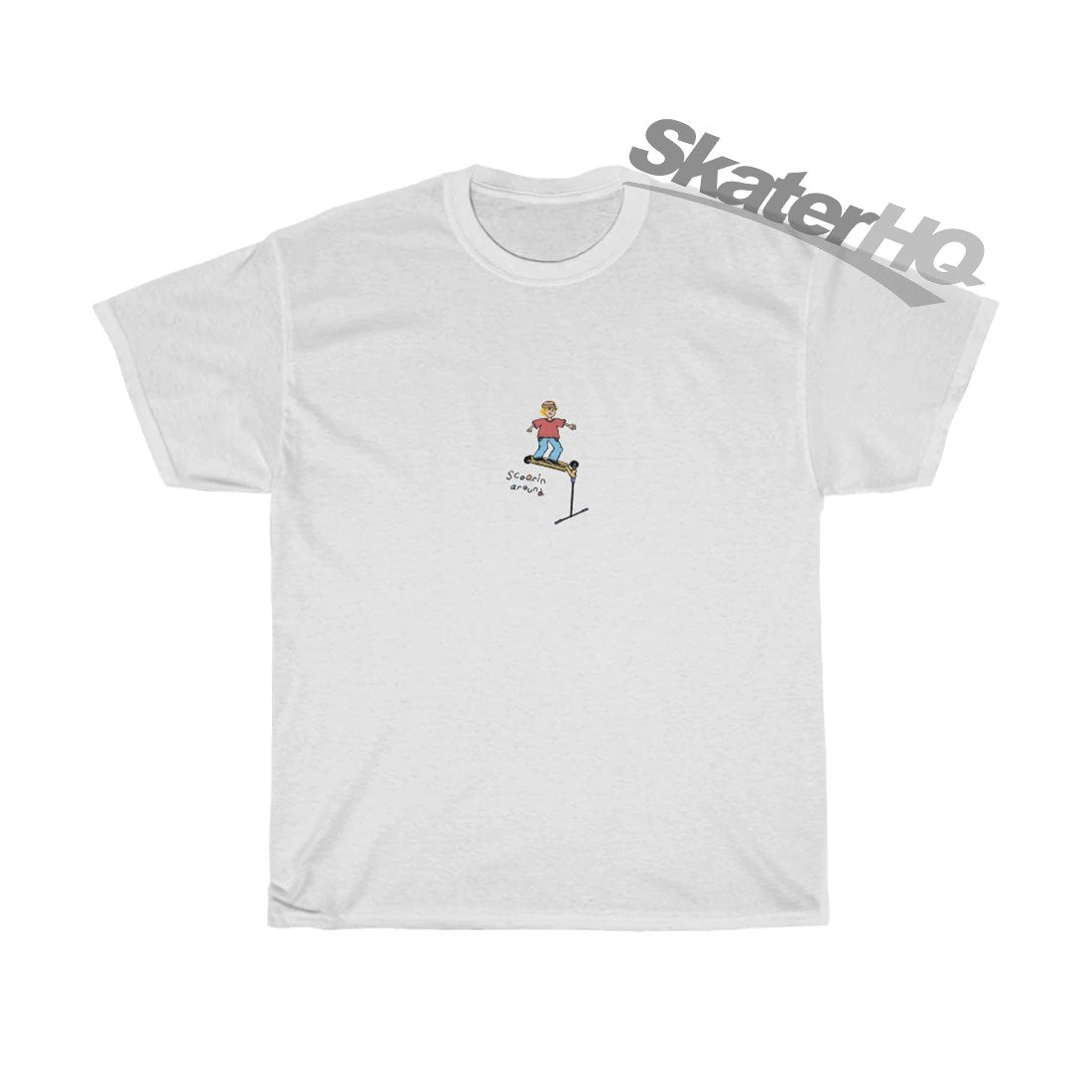 Saundezy Scoofin S/S T-Shirt - White Apparel Tshirts