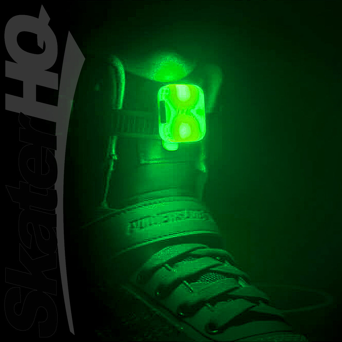 Powerslide Fothon LED Clip-On Light - Green Inline Rec Accessories