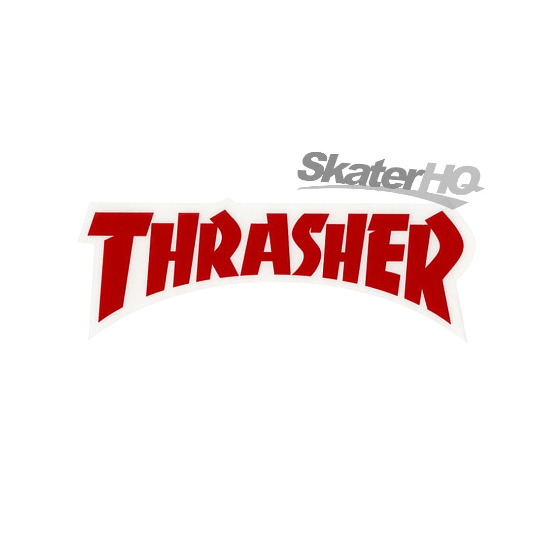 Thrasher Logo Mono Sticker - Red Stickers