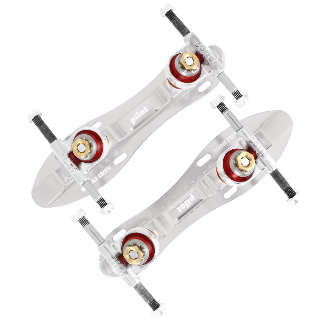 Pilot NTS Falcon 6.75 Plates - Silver Roller Skate Plates