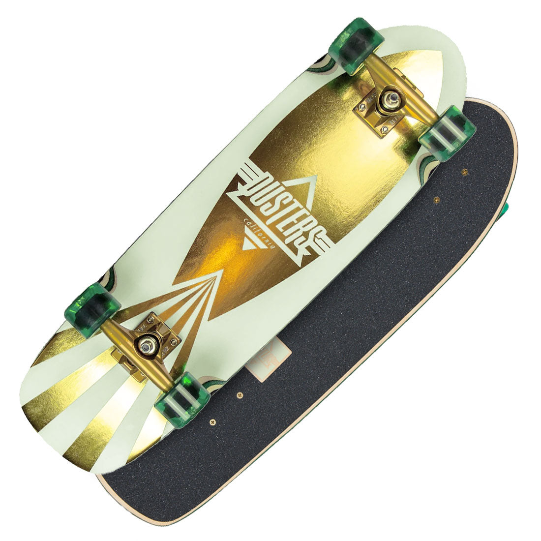Dusters Cazh UV Cruiser 29.5 Complete - Green/Gold Skateboard Compl Cruisers