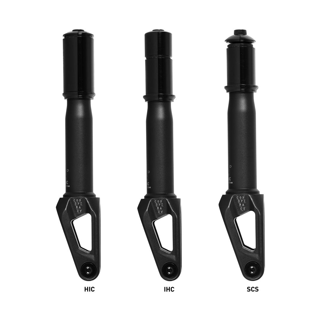 Triad Conspiracy TUC Fork - Ano Black Scooter Forks