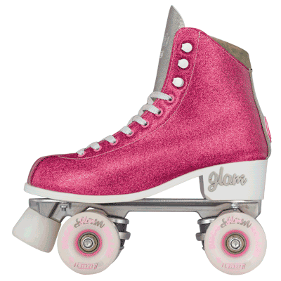 Crazy Disco Glam Pink/Silver - Adult Roller Skates