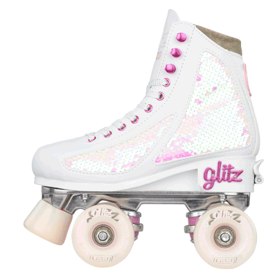 Crazy Disco Glitz Pearl - Kids Adjustable Roller Skates