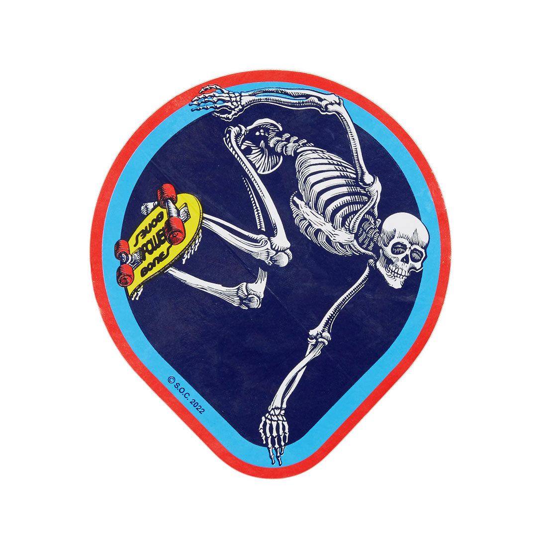 Powell Peralta OG Skateboarding Skeleton Sticker Stickers