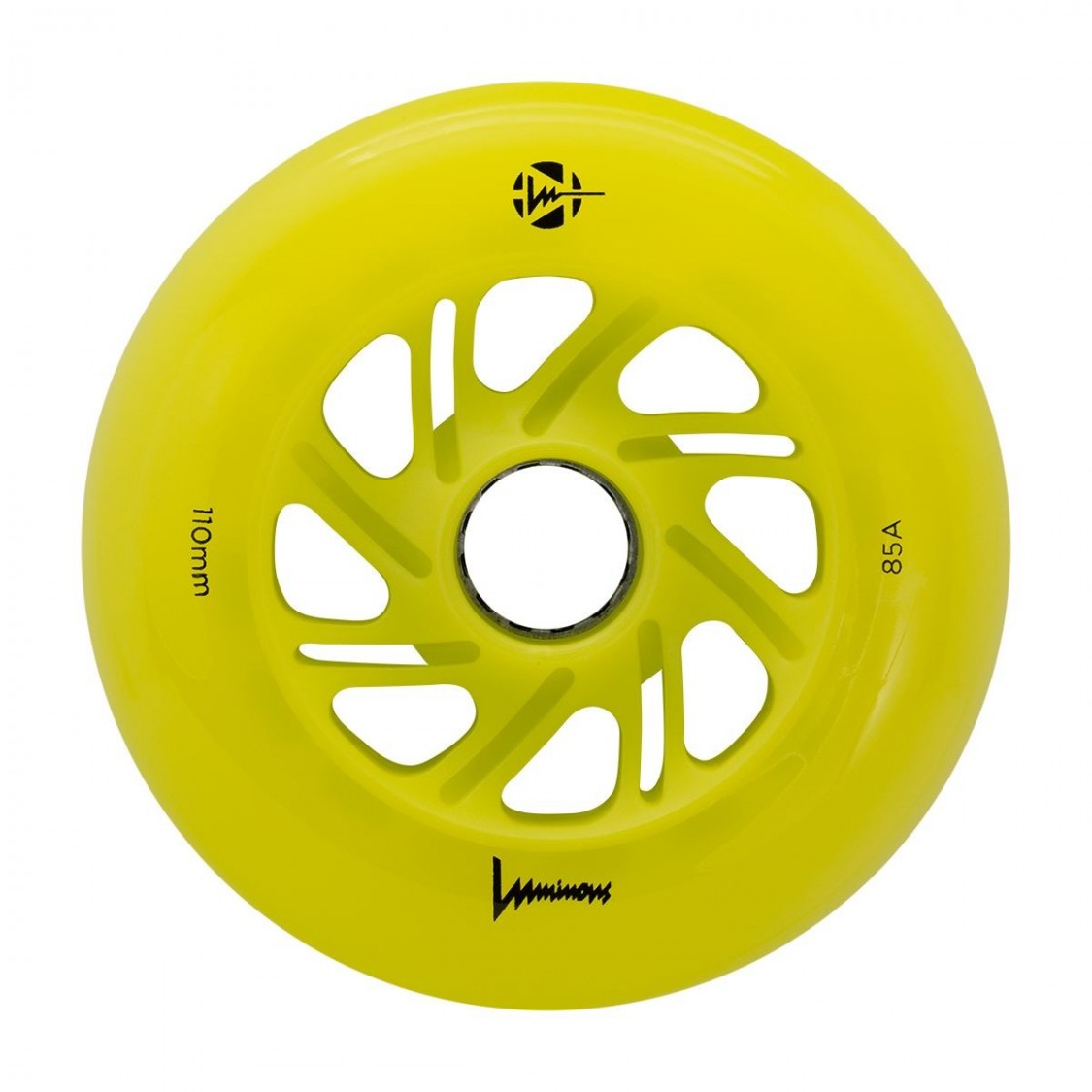 Luminous LED Inline 110mm 85a - Single Canary Inline Rec Wheels