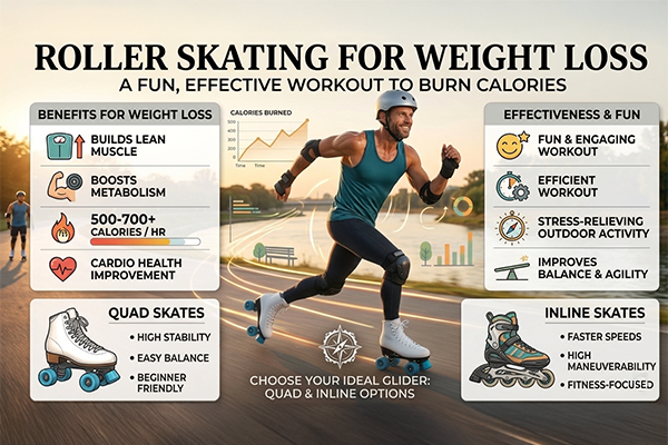 Roller Skating for Weight Loss: Calories Burned, Benefits & Results