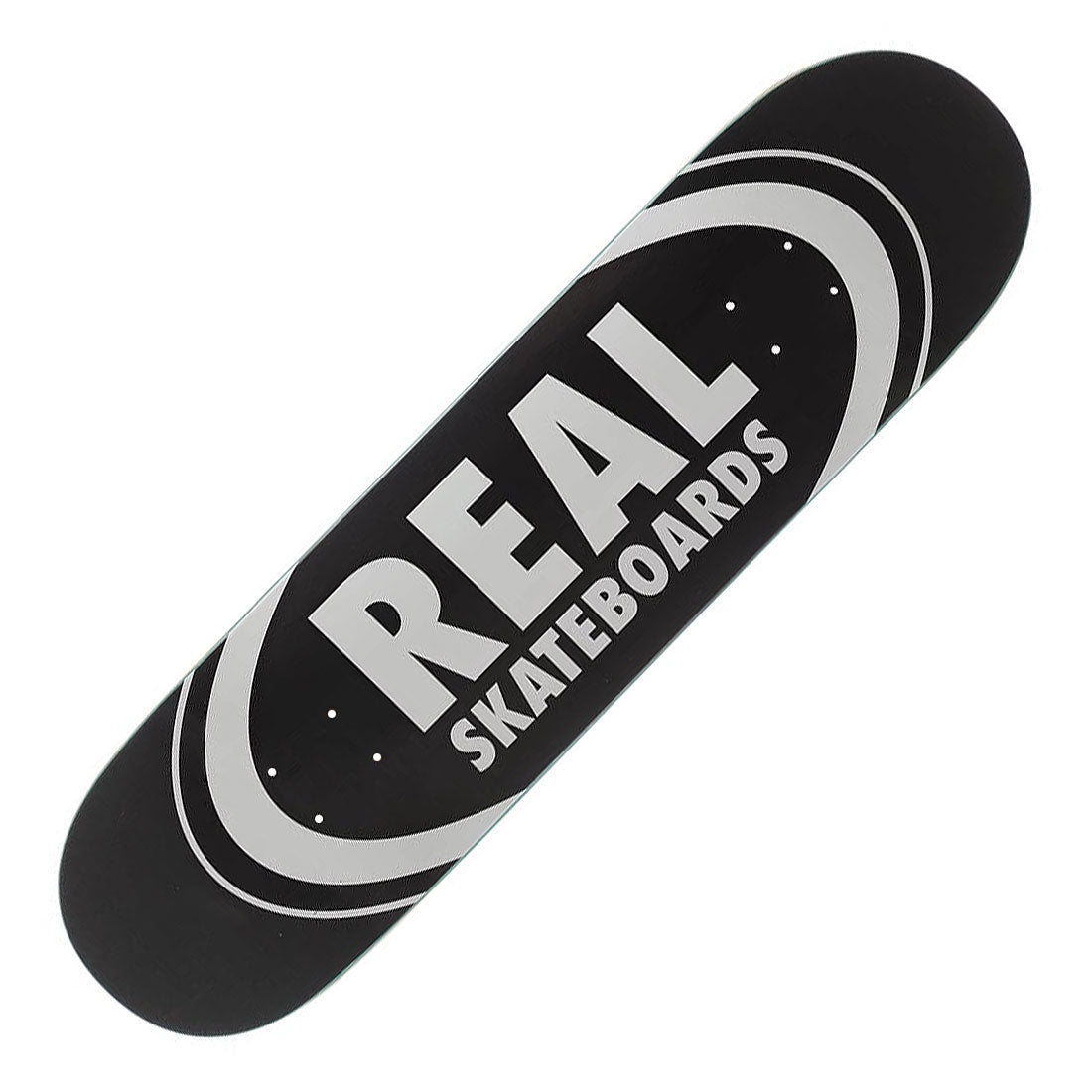 Real Classic Oval 8.25 Deck - Black Skateboard Decks Modern Street