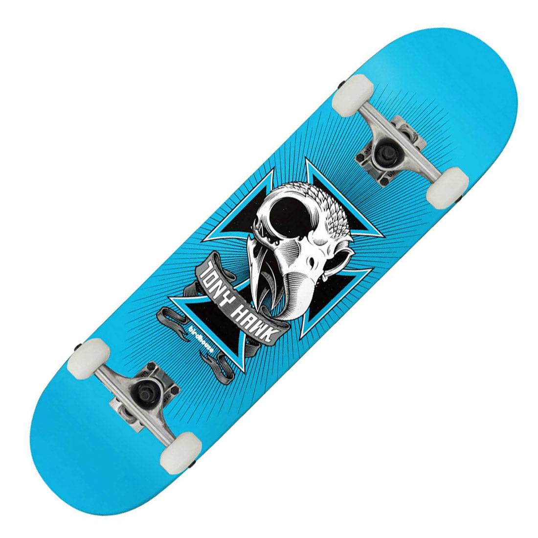 Birdhouse LV1 Skull 8.0 Complete - Light Blue Skateboard Completes Modern Street