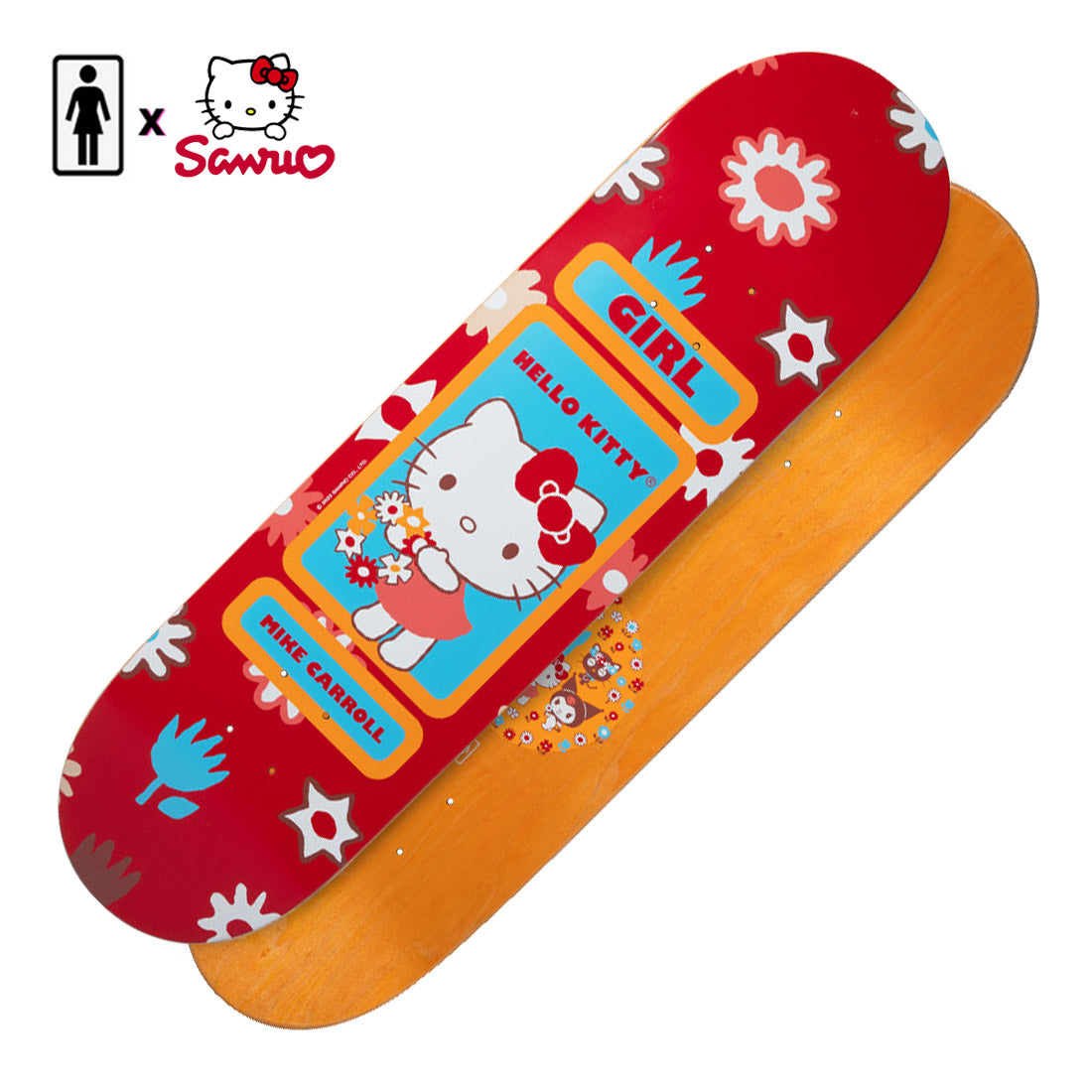 Girl x Sanrio Hello Kitty Friends Carroll 8.0 Deck Skateboard Decks Modern Street