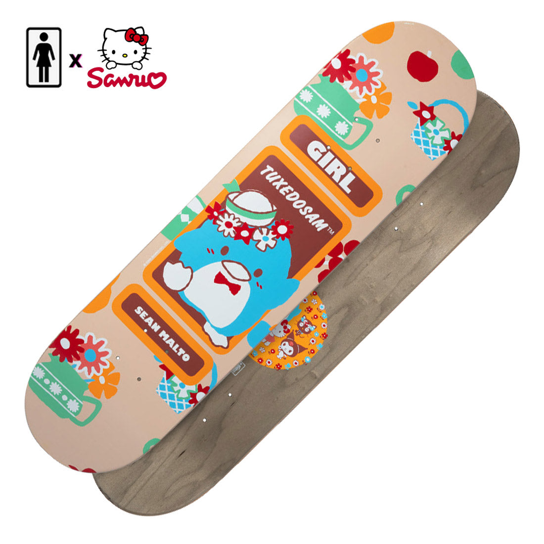 Girl x Sanrio Hello Kitty Friends Malto 8.25 Deck Skateboard Decks Modern Street