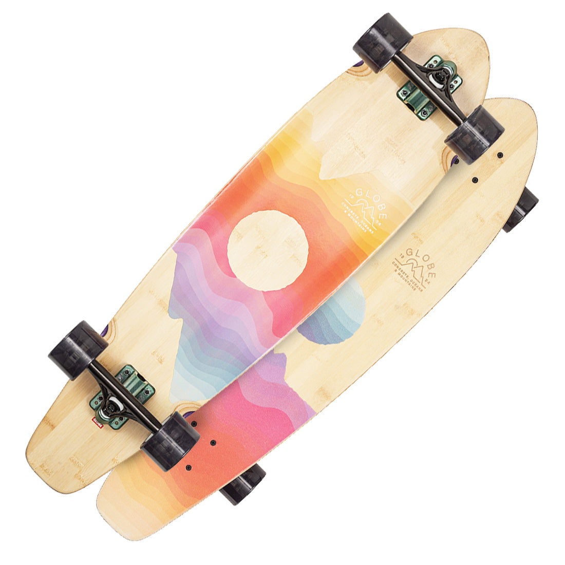 Globe Arcadia 36 Complete - Bamboo/Mountains Skateboard Completes Longboards