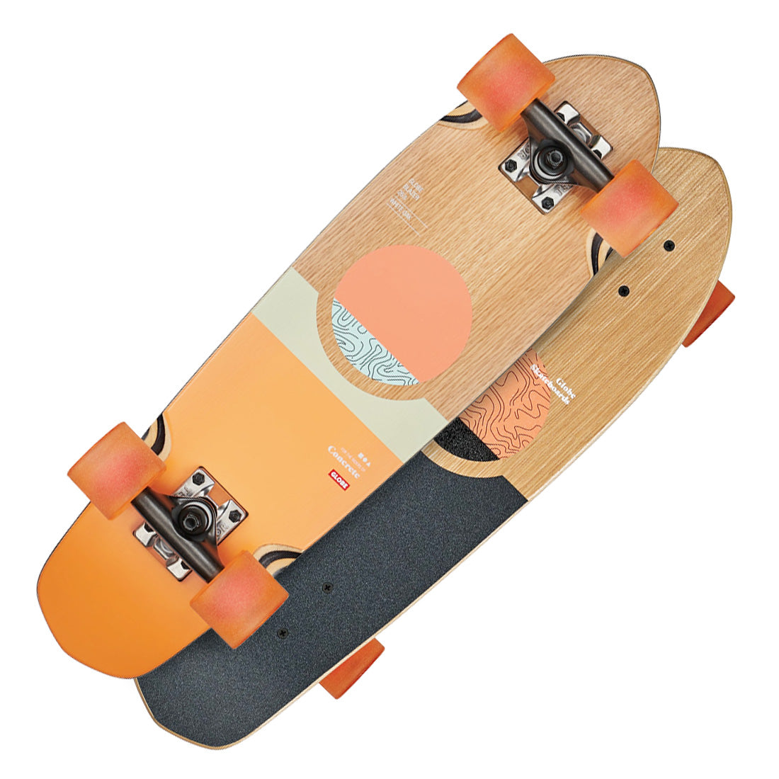 Globe Blazer 26 Complete - White Oak/Concrete Skateboard Compl Cruisers