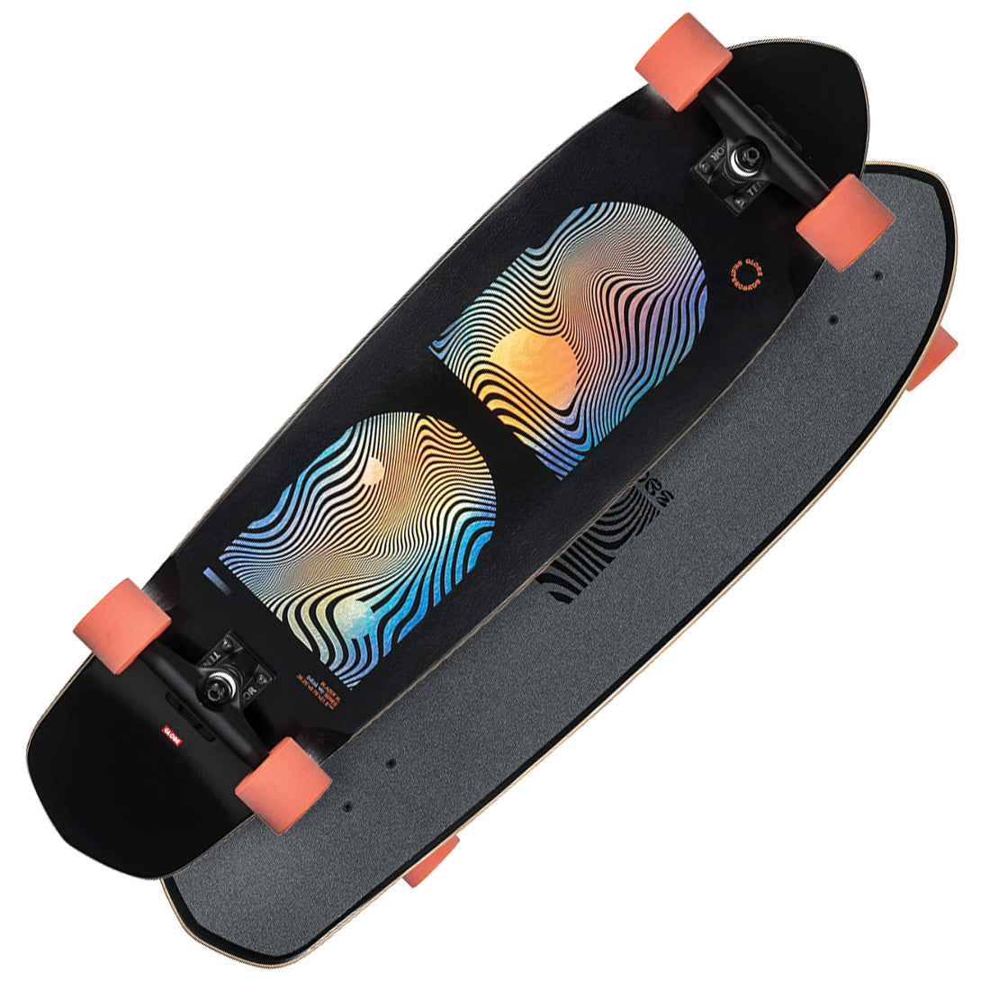 Globe Blazer XL Deja Vu 36 Complete - Black/Orange Skateboard Compl Cruisers