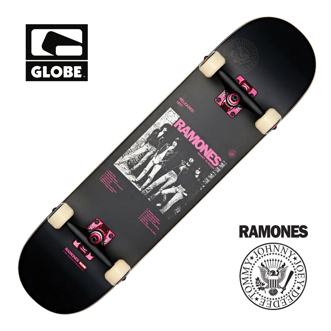 Globe G2 Ramones 8.0 Complete - Rocket to Russia Skateboard Completes Modern Street