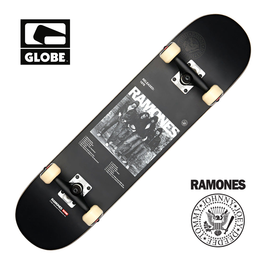 Globe G2 Ramones 7.75 Complete - Ramones Skateboard Completes Modern Street