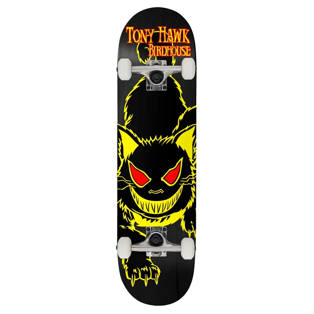 Birdhouse Level 1 Evil Cat Yellow 8.25 Complete Skateboard Skateboards