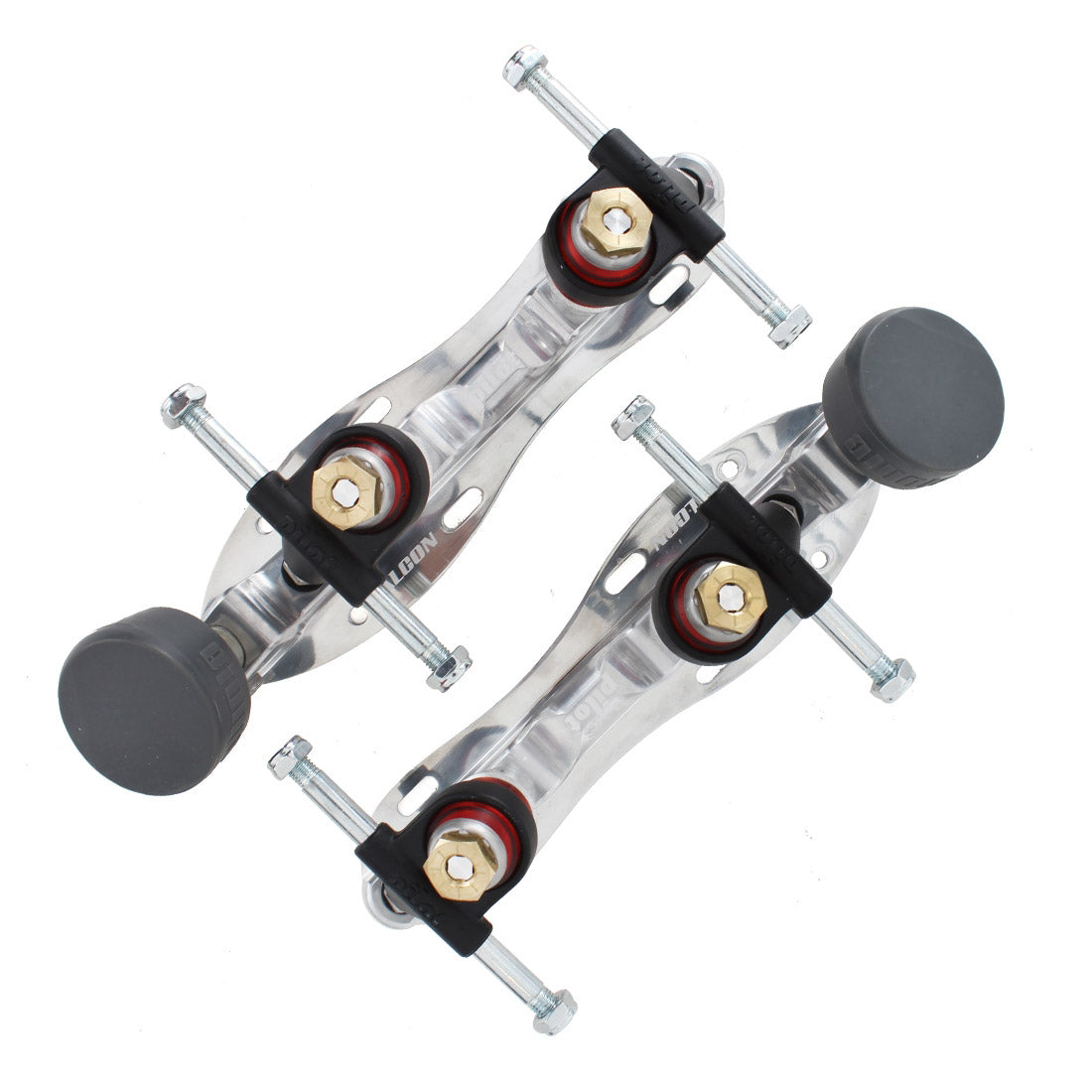 Pilot F-16 Falcon Plus Plates - Silver Roller Skate Plates