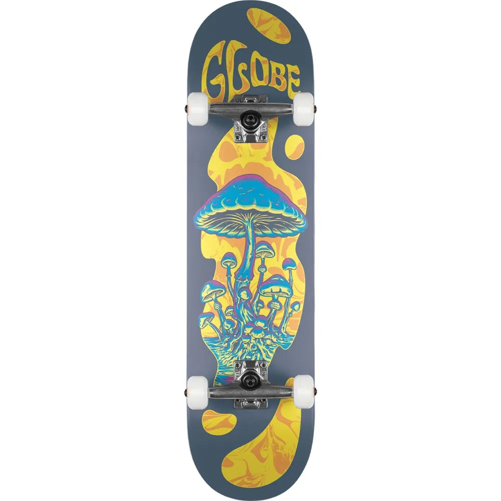 Globe G1 Mind Expansion Grey Neon 8.25 Complete Skateboard Skateboards