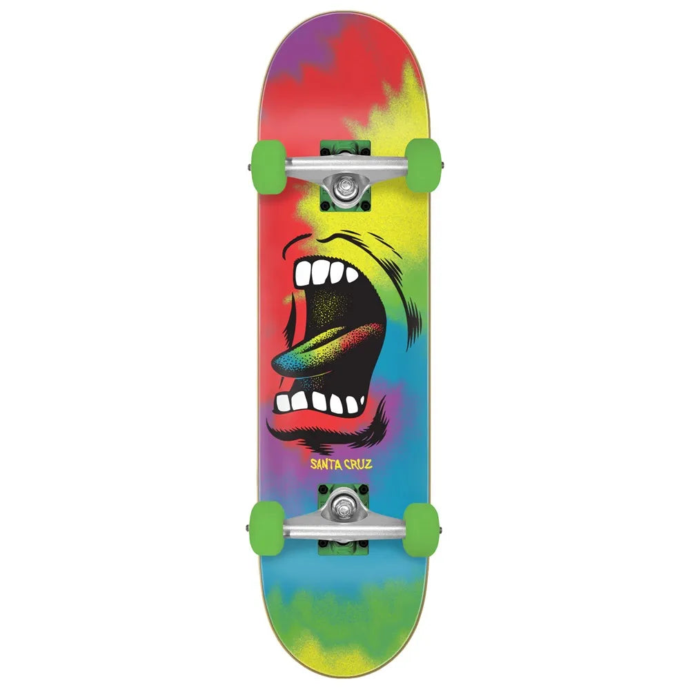 Santa Cruz Big Mouth Tie Dye Full 8.0 Complete Skateboard Skateboard Completes Modern Street