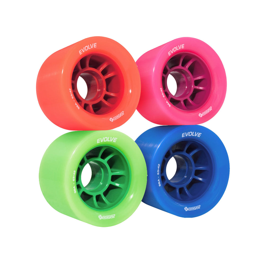 Bont Evolve Speed 63mm 4pk Roller Skate Wheels
