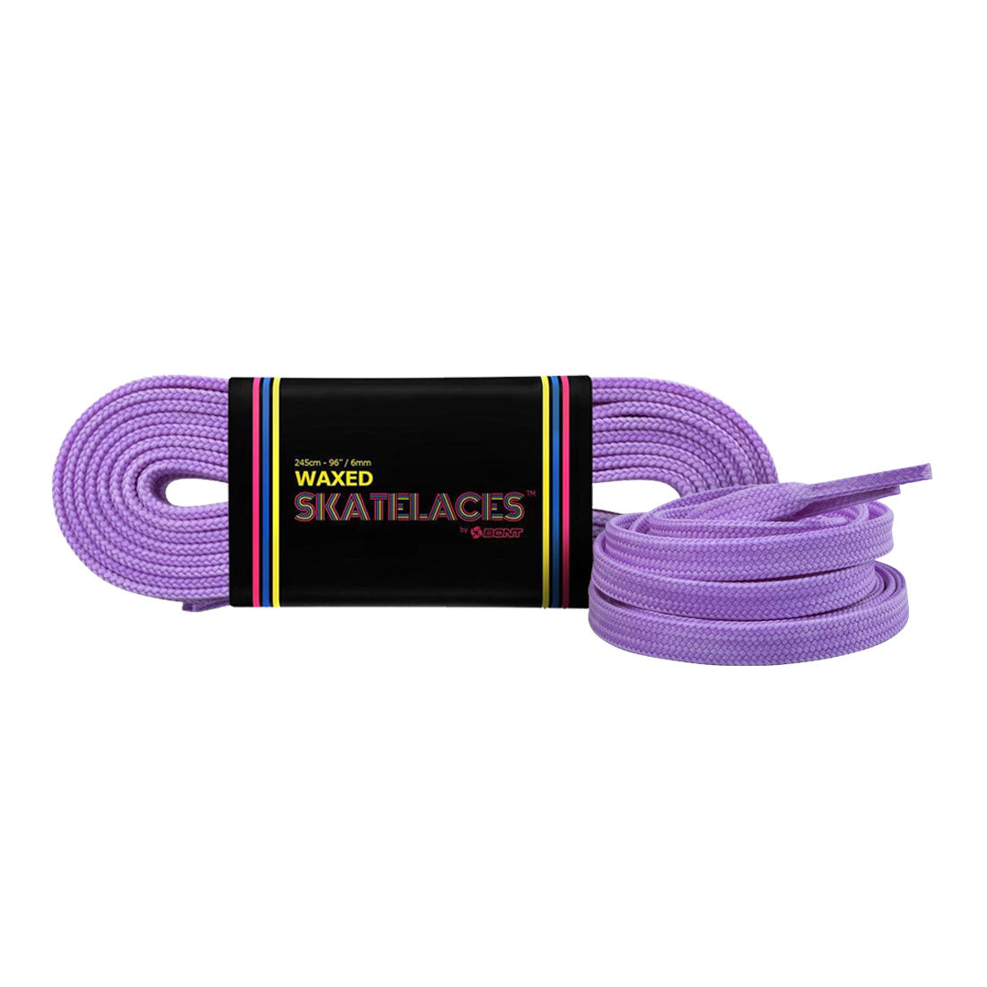 Bont Waxed 6mm Laces - 200cm/79in Amethyst Purple Laces