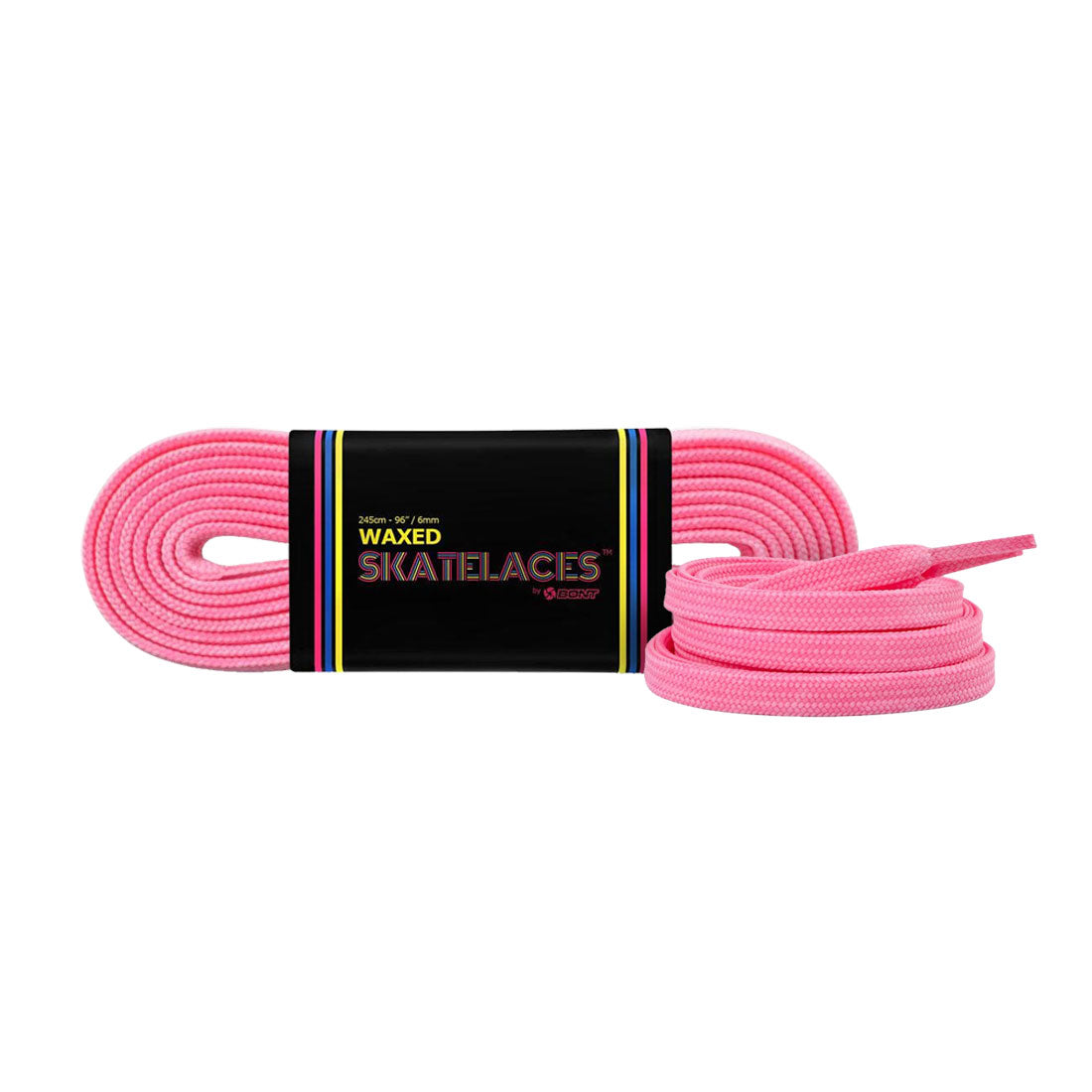 Bont Waxed 8mm Laces - 180cm/71in Cosmo Pink Laces