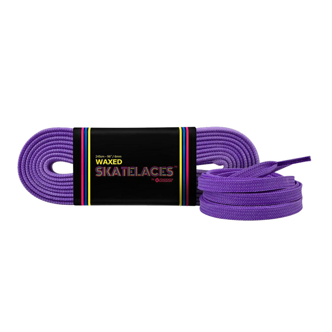 Bont Waxed 8mm Laces - 150cm/59in Dare You Purple Laces