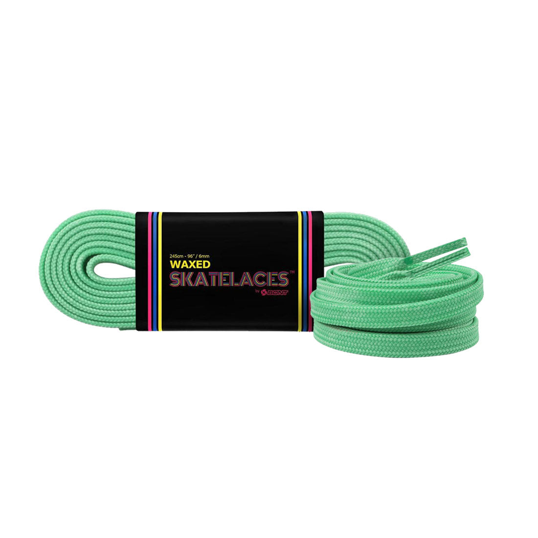 Bont Waxed 6mm Laces - 200cm/79in Pistachio Green Laces