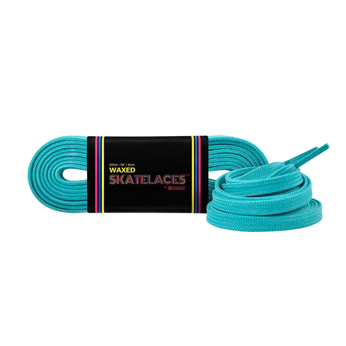 Bont Waxed 6mm Laces - 200cm/79in Pool Party Blue Laces