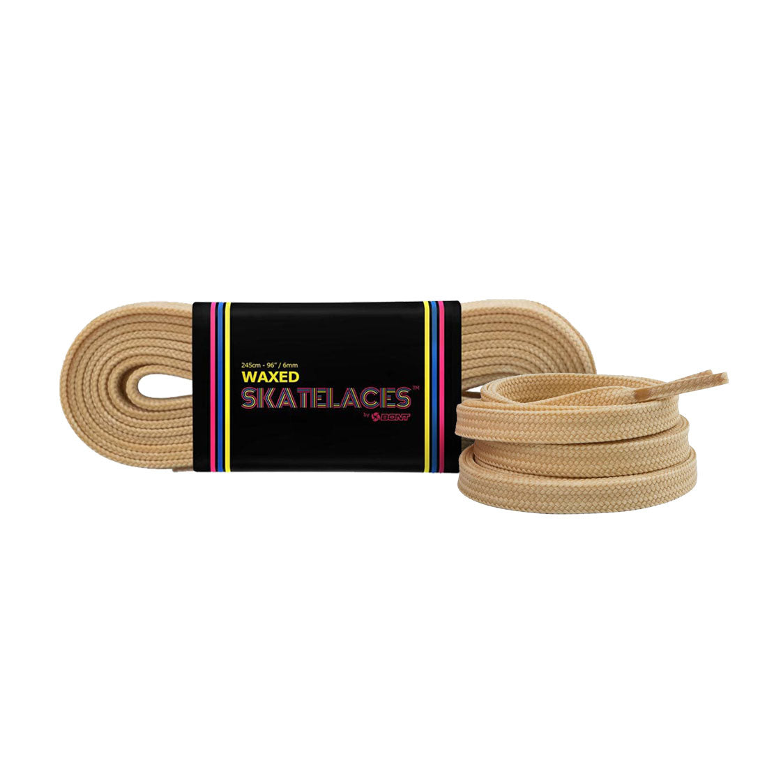 Bont Waxed 8mm Laces - 150cm/59in Sandcastle Beige Laces