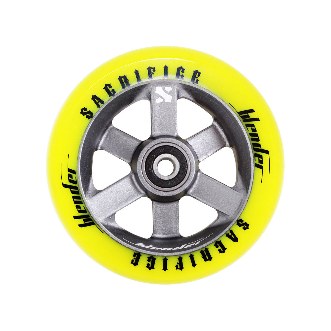 Sacrifice Blenders 110 Wheel - Lime/Titanium Scooter Wheels