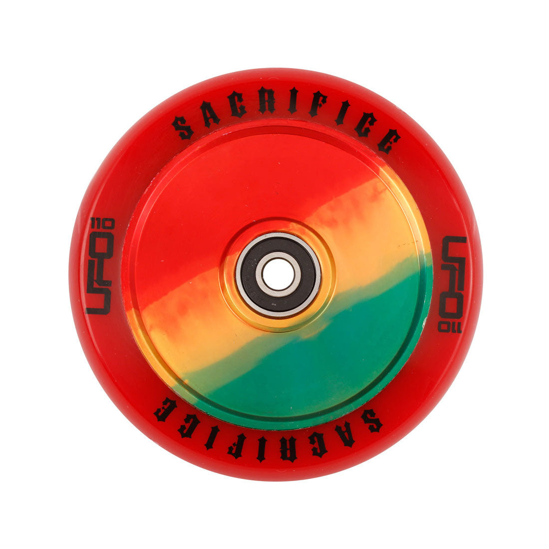 Sacrifice UFO 110mm Wheel - Red/Jamaica Scooter Wheels