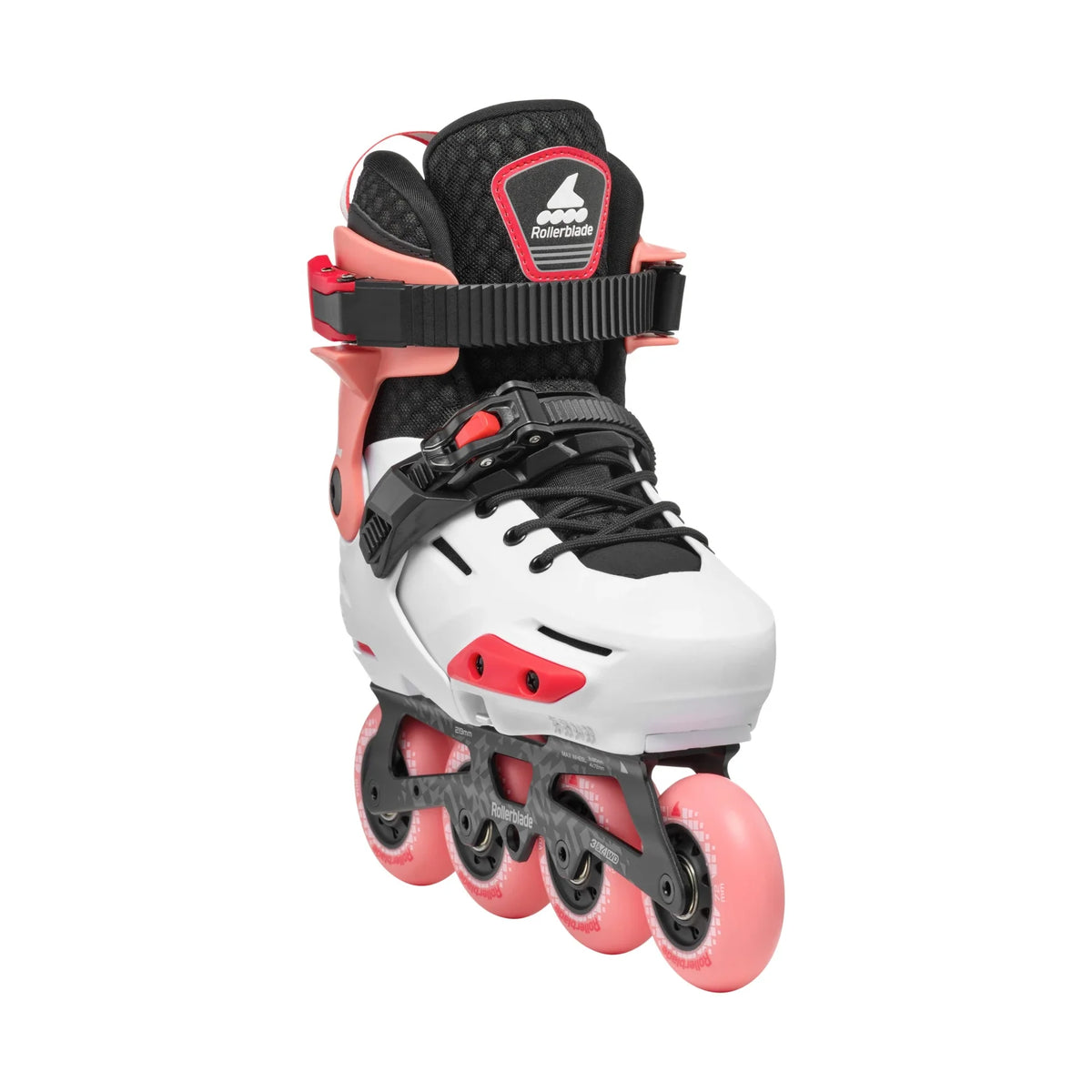 Rollerblade Apex Adjustable Inline Skate Platinum/Coral Inline Skates