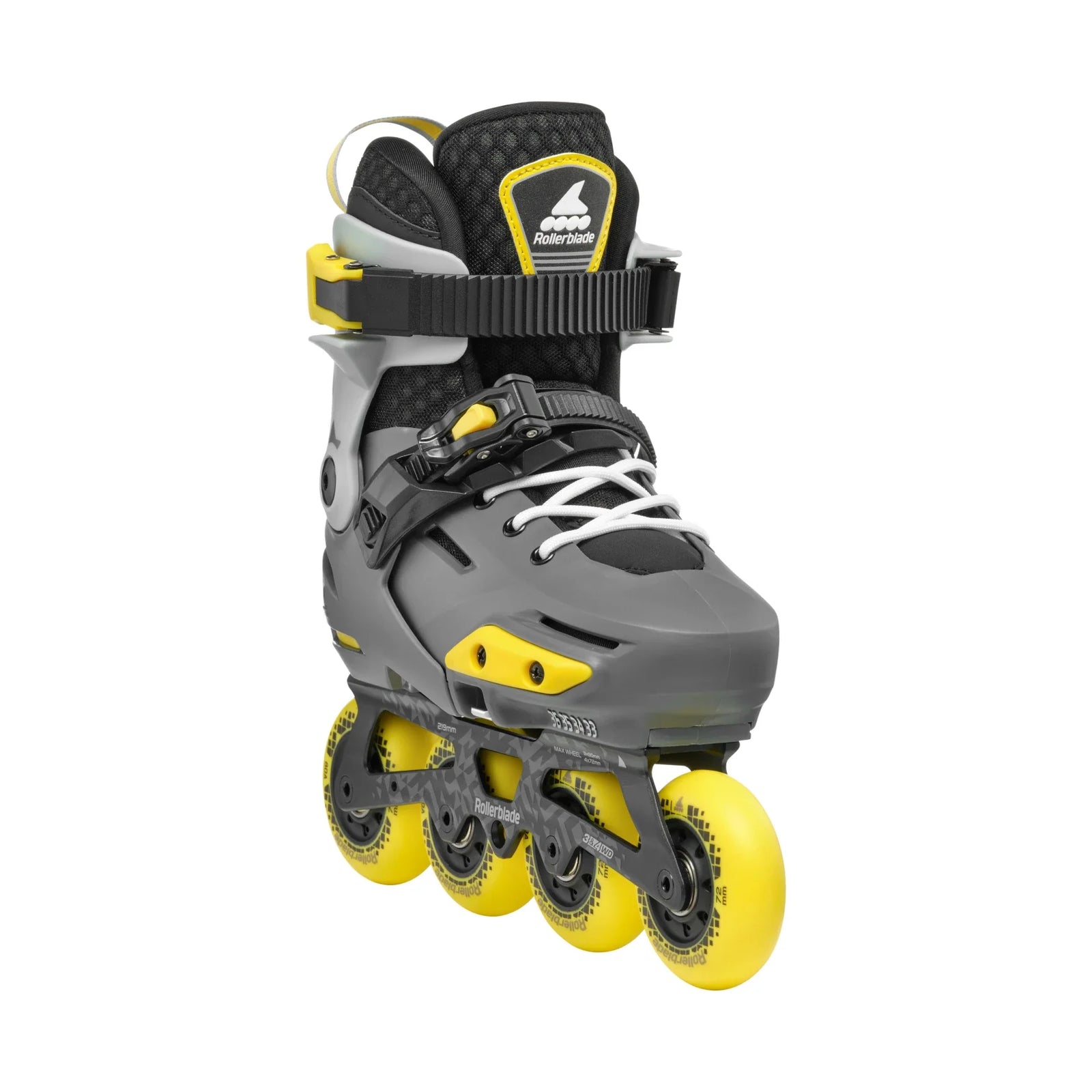 Rollerblade Apex Adjustable Inline Skate Black/Yellow Inline Skates