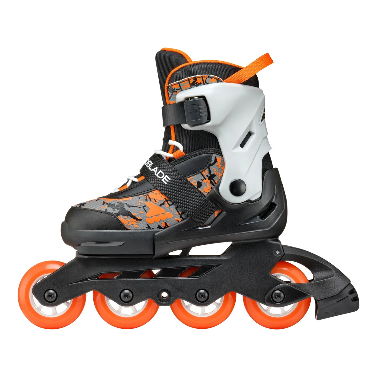 Rollerblade Microblade SL Adj Inline Skates Black/Orange Inline Skates