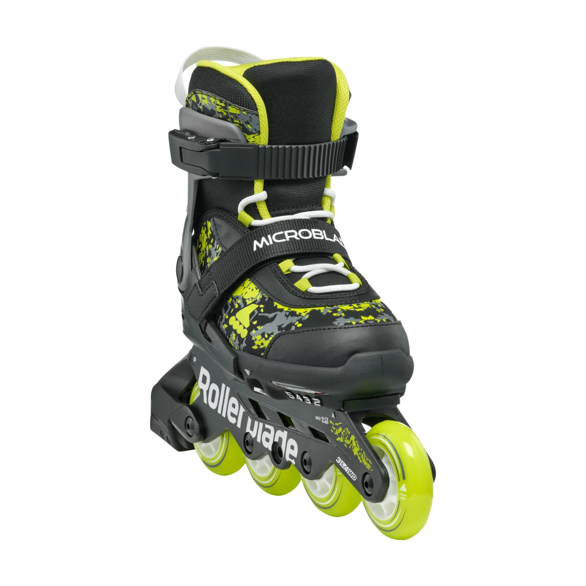 Rollerblade Microblade SL Adj Inline Skates Black/Lime Inline Skates