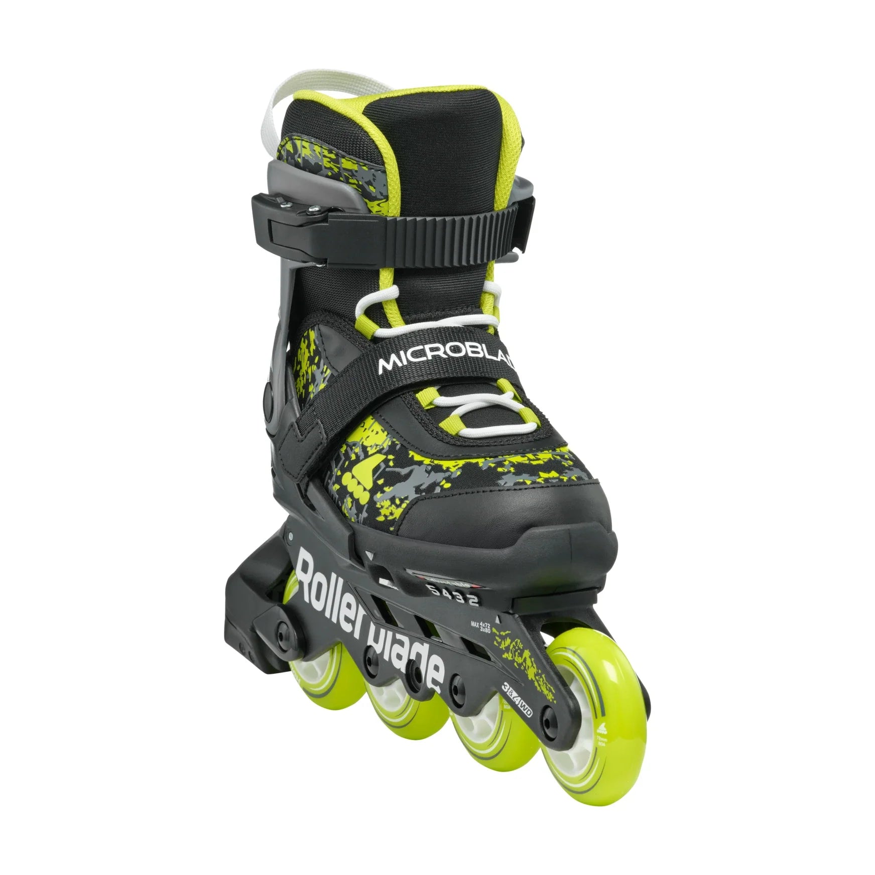 Rollerblade Microblade SL Adj Inline Skates Black/Lime Inline Skates