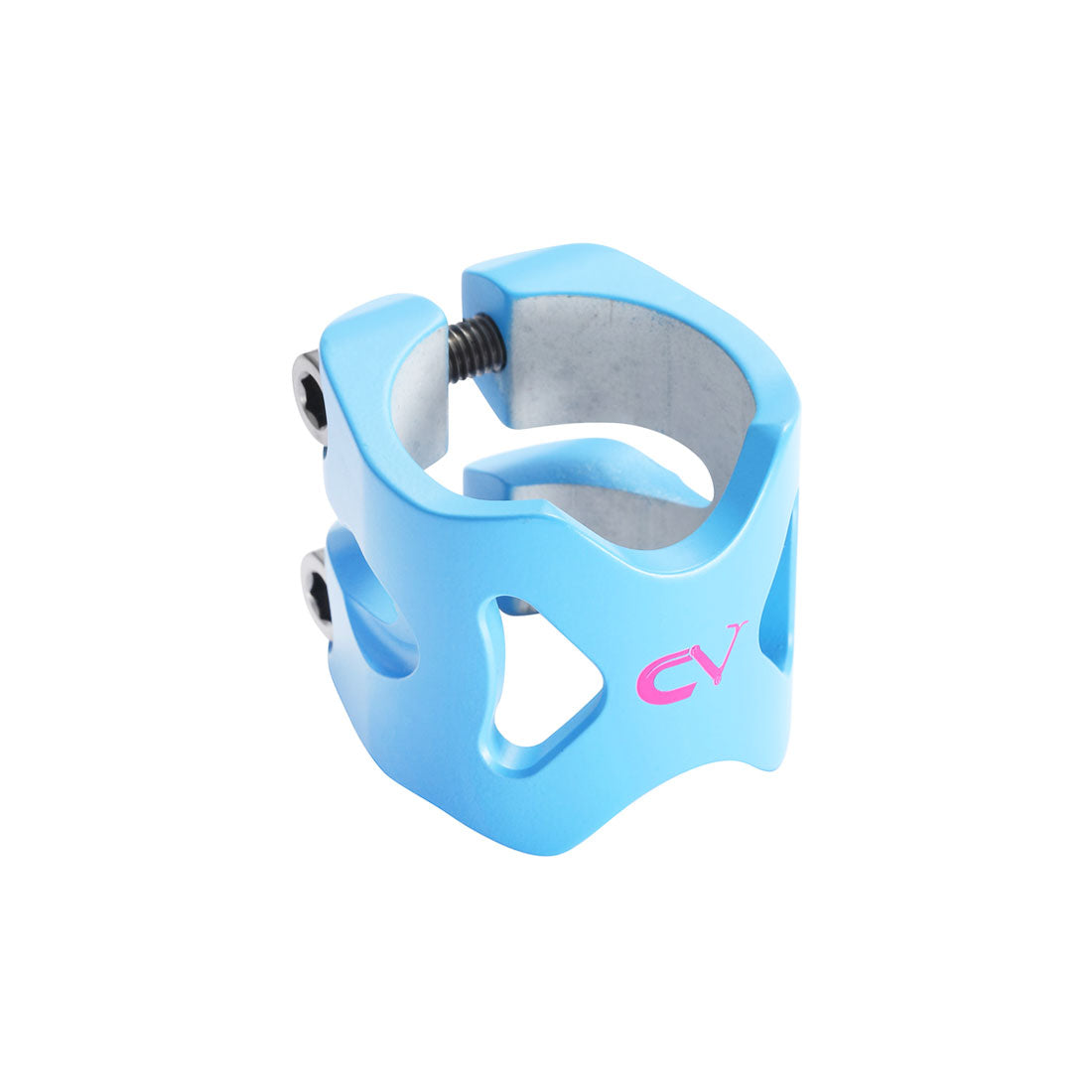 Sacrifice CV Sig Double Clamp - Caribbean Blue Scooter Headsets and Clamps