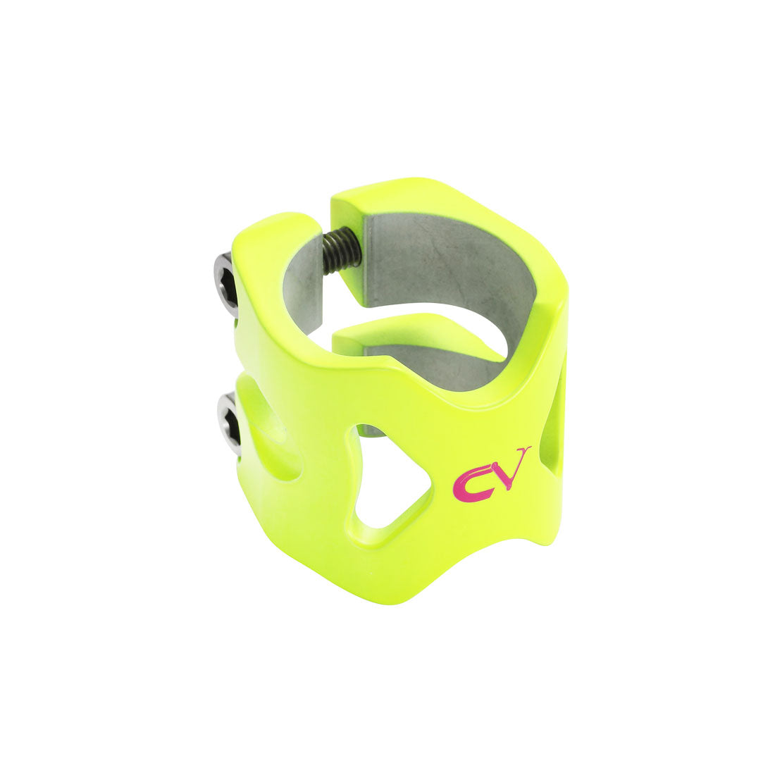 Sacrifice CV Sig Double Clamp - Neon Yellow Scooter Headsets and Clamps
