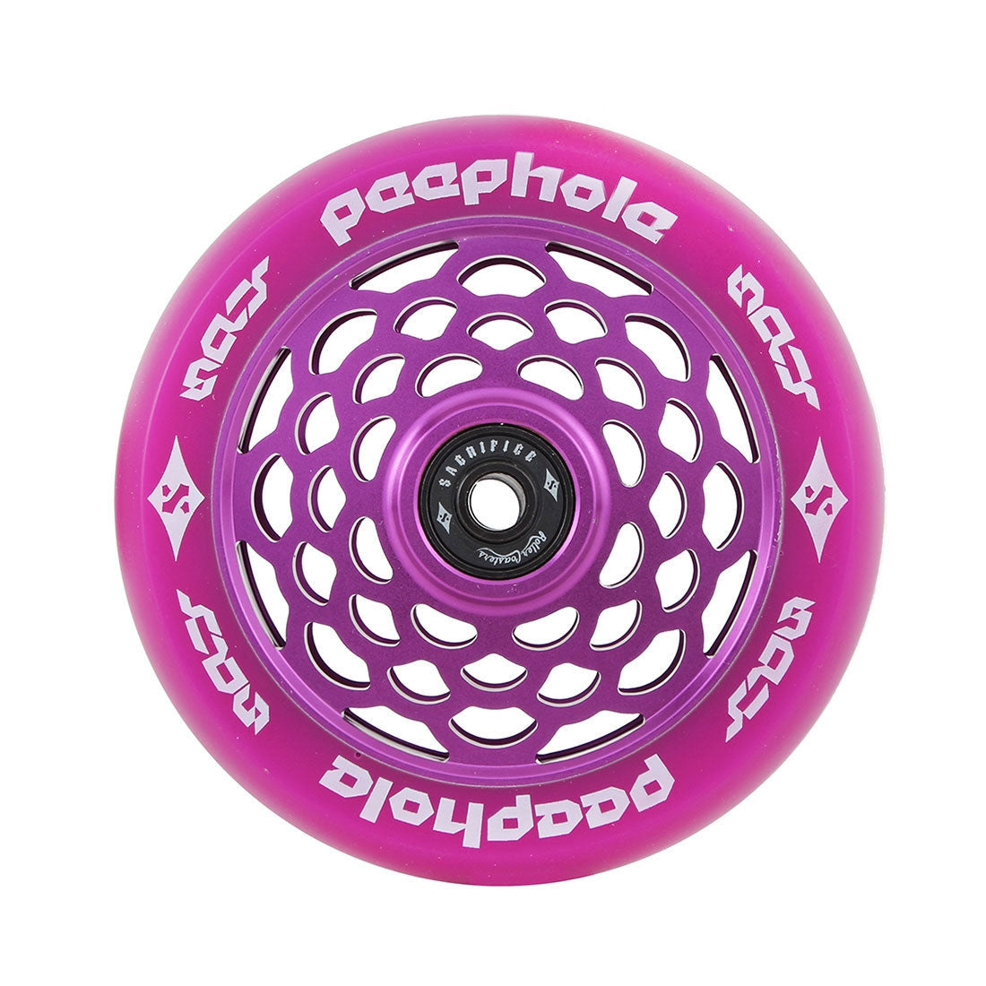Sacrifice Spy PeepHole 110mm Wheel - All Purple Scooter Wheels
