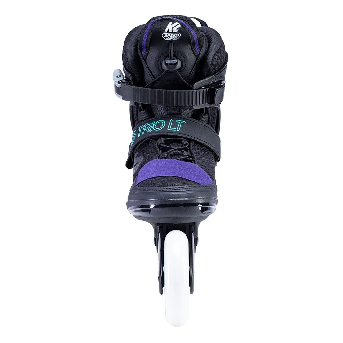 K2 Trio LT 100 W Black/Purple/Aqua 11USL 28cm Inline Rec Skates