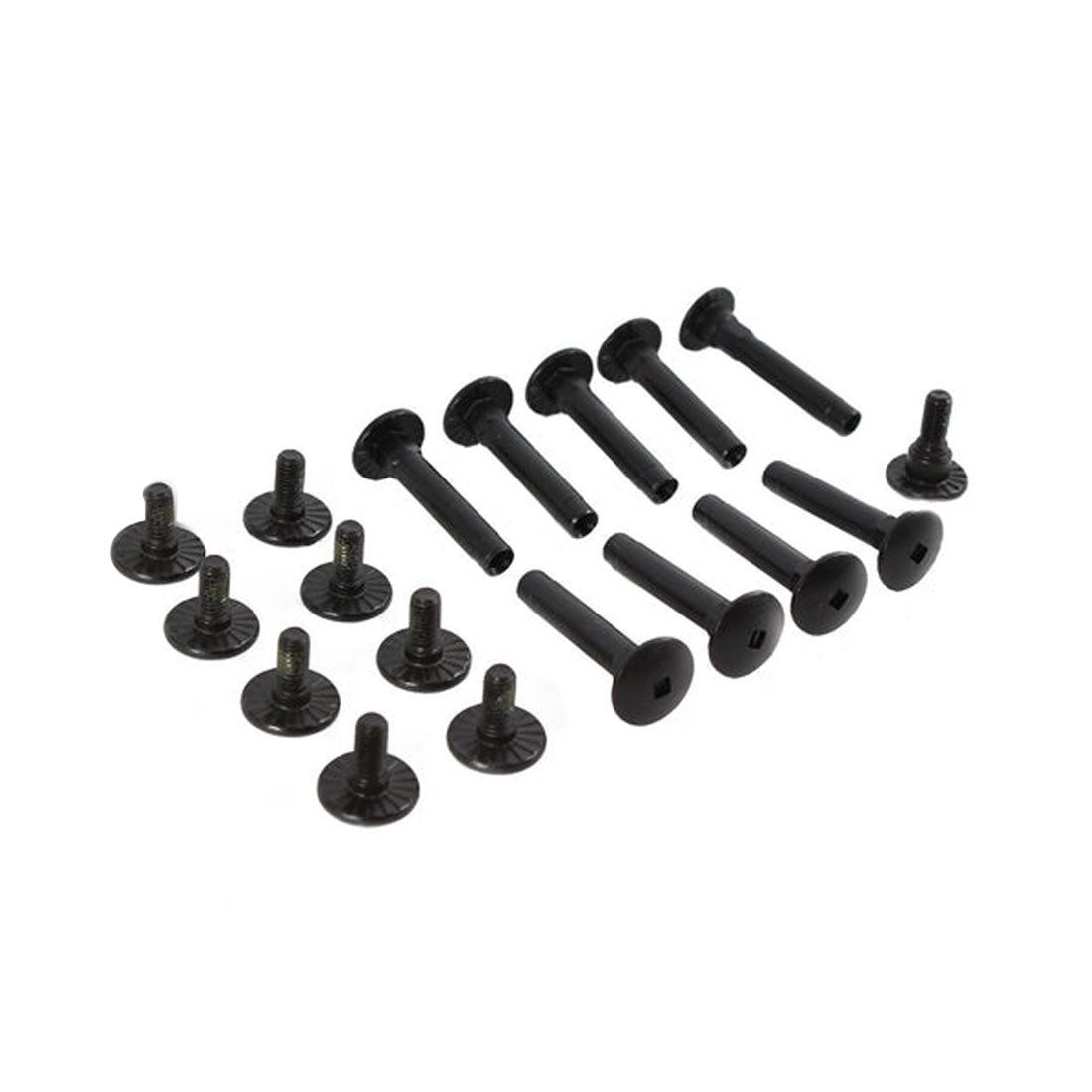 K2 MOTO Family Axle Set w/ Square Lock - Black Inline Rec Accessories