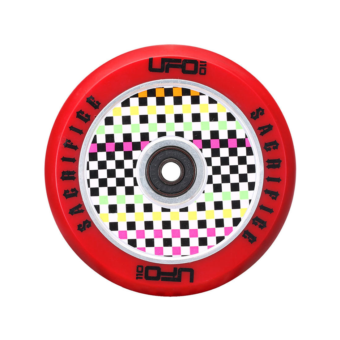 Sacrifice UFO Polka Dot 110mm - Red Scooter Wheels