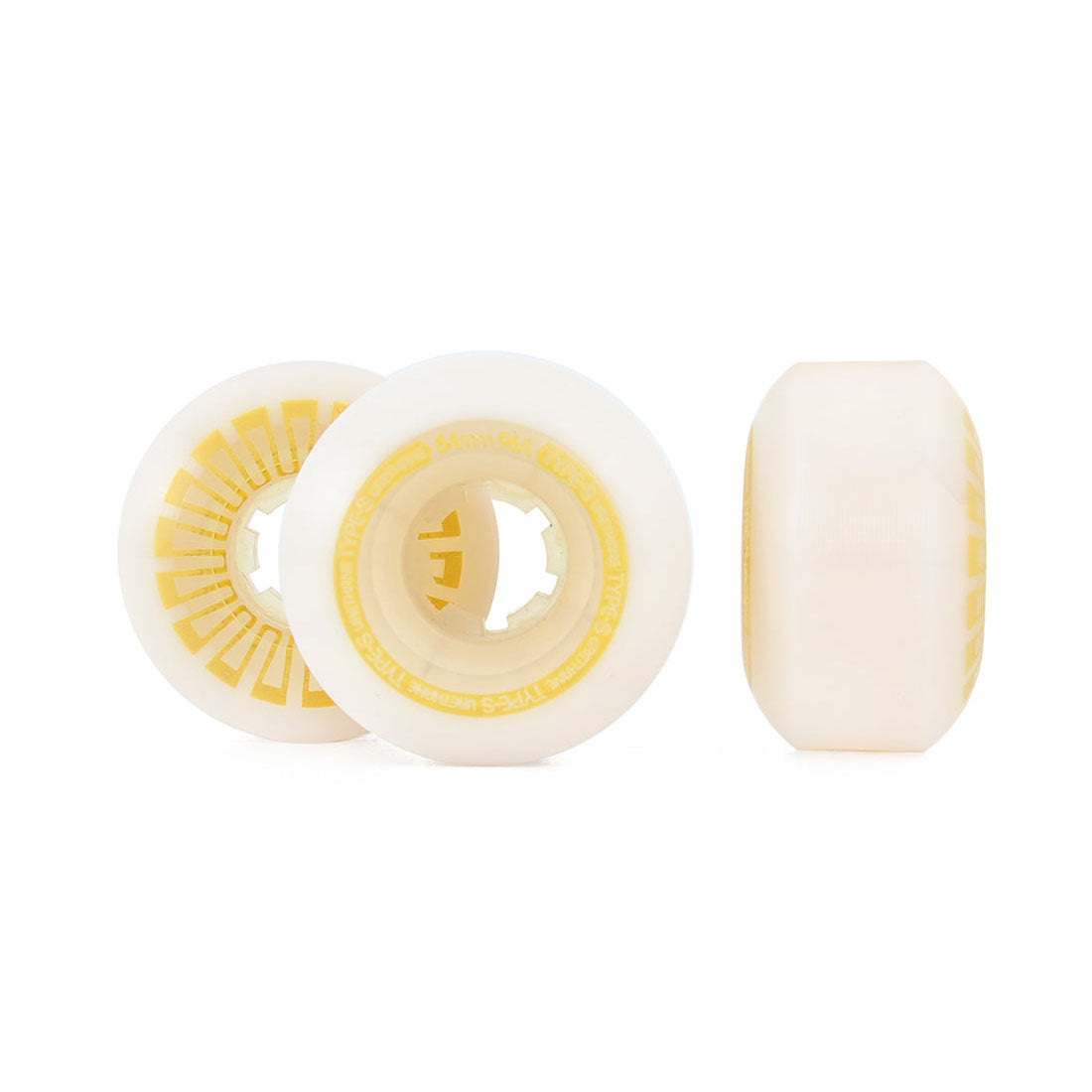 Type-S Soft Blend 54mm/96a 4pk - Yellow Skateboard Wheels