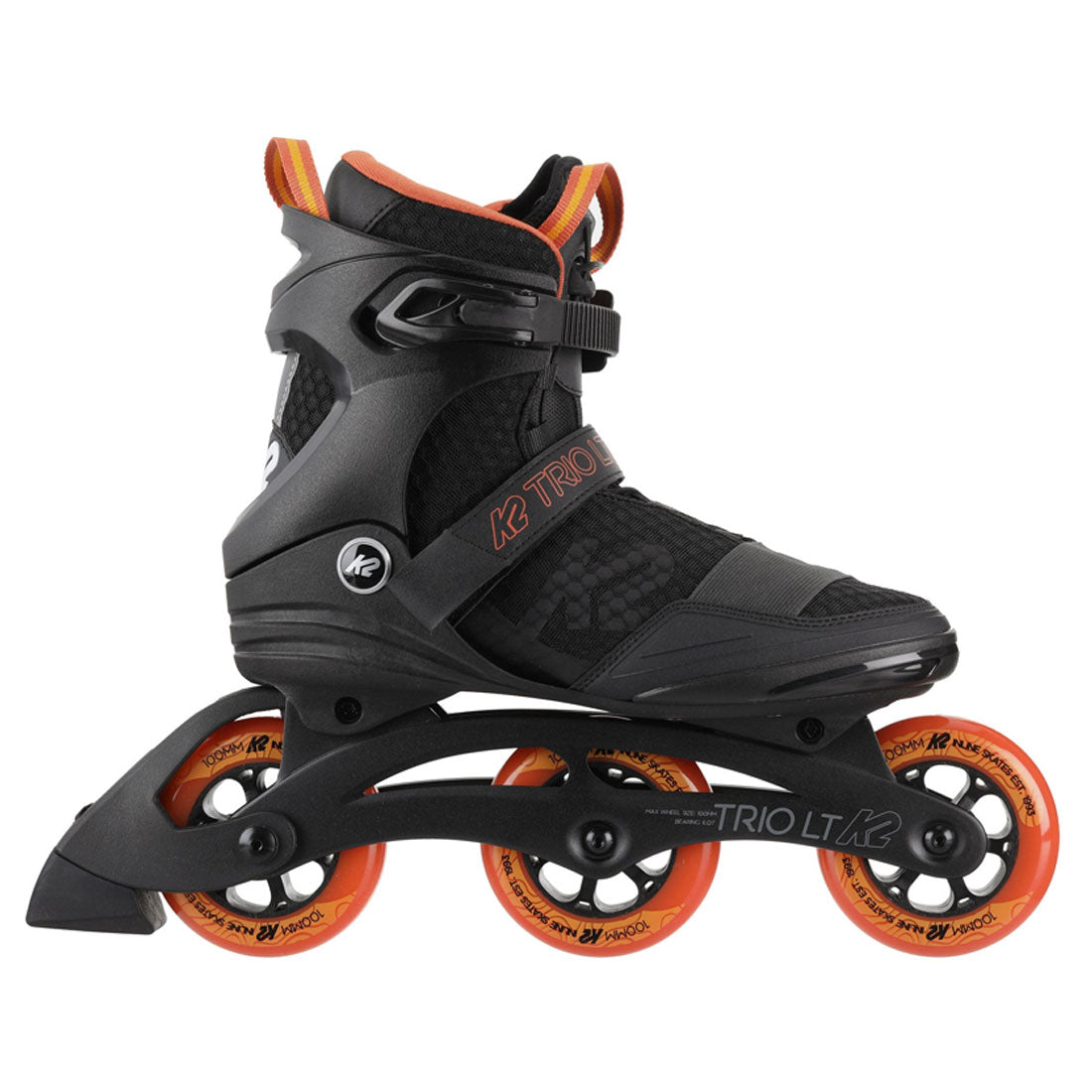 K2 Trio LT 100 M Black/Orange Inline Rec Skates