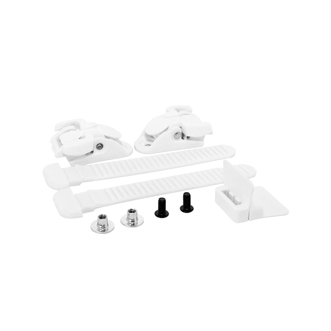 Bont Micro Buckle Kit - White Roller Skate Hardware and Parts